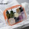 In-Stock Transparent PVC Makeup Tote: Dustproof, Portable Zipper Bag for Travel Toiletries & Daily Essentials