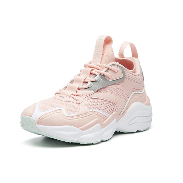 Anta Comfortable Height Increasing Low top Chunky Sneakers Women's Pink 92938867-1