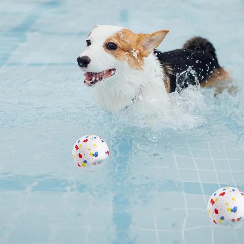 Giocattoli a palla resistenti al morso per cani di piccola e grande taglia, in TPU ad alta elasticità, giocattolo da masticare per animali domestici, giocattolo interattivo anti-squittio per cuccioli.