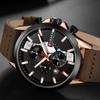 CURREN Luxury Brand Watches for Man Casual Clock with Chronograph Luminous Hands Leather Straps Wristwatches Male