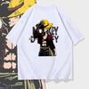 2026 New ONE PIECE Straw Hat Luffy Cotton Short Sleeved T-shirt Men's and Women's One Piece Short Sleeved Shirt Summer