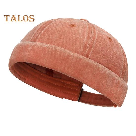 

Купольные шляпы без полей для женщин и мужчин, рабочие, матросские, кепки с закатанными манжетами, ретро-джинсовые шляпы для докера для походов, путешествий и вылазок на природу оранжевый