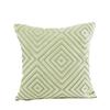 Flocking Geometric Strips Pattern Throw Pillow Cover without Filling Home Decoration