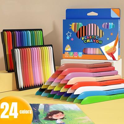 24/12PCS Bunte Buntstifte Sicher Ungiftig Zeichnung Spielzeug Für Kinder Graffiti Färbung Bleistift Stift Malerei Studenten Schreibwaren