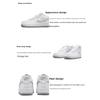 Nike Air Force 1 GS Białe Szare Trampki Dziecięce DX5805-100