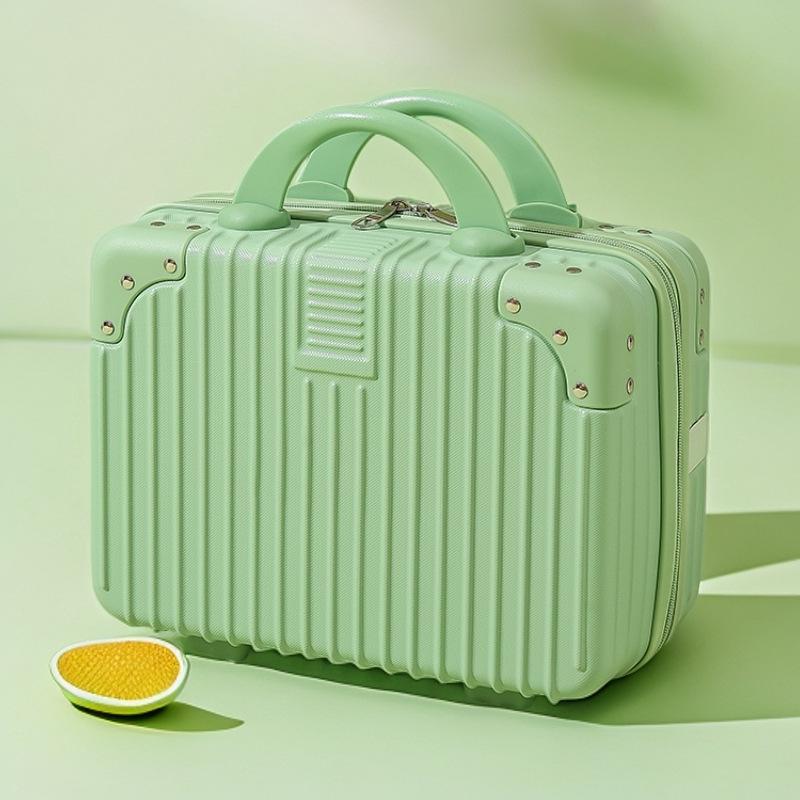 Customized 14-Inch Mini Makeup Case with Combination Lock – Portable Travel Handbag