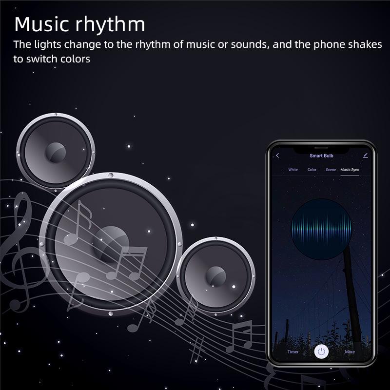 WiFi Smart Candle Light with Alexa Voice Control, RGBCW Table Lamp, E14/E12 Bulb, Tuya Smart Life Compatible