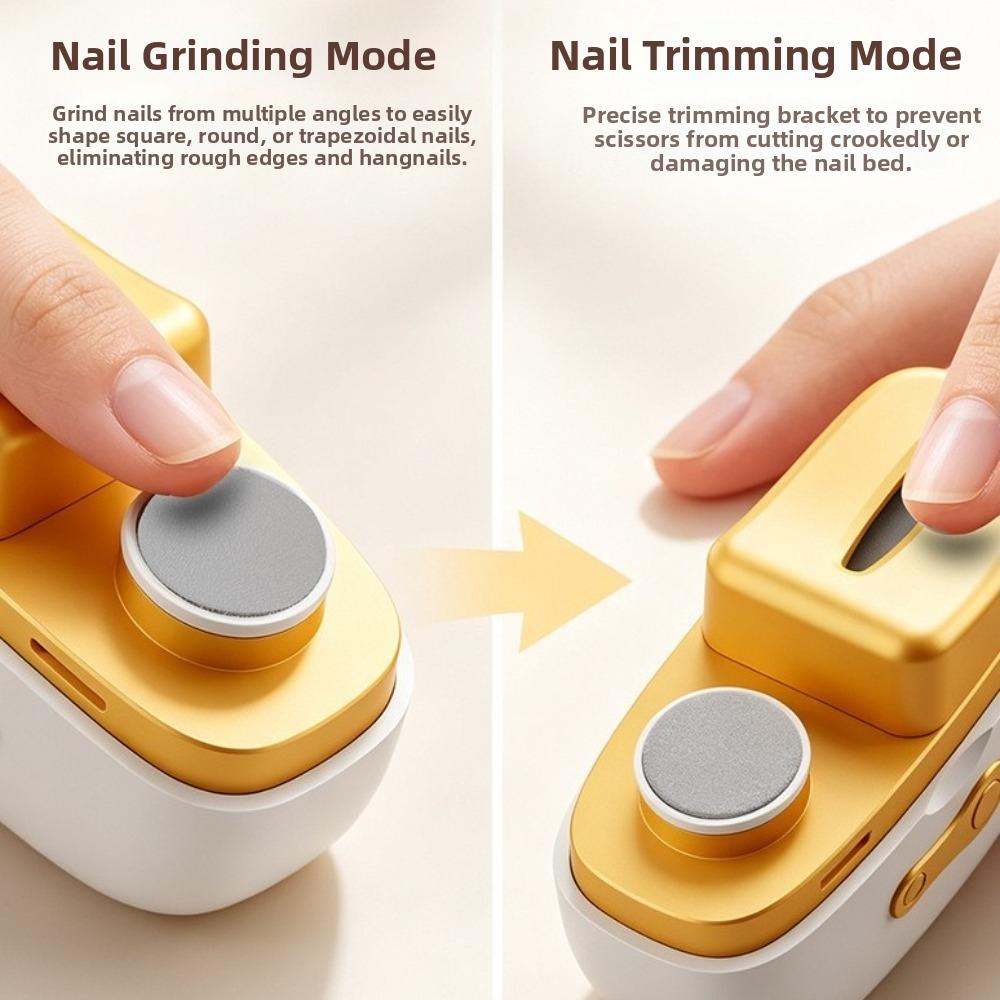 Anti Splash Automatic Nail Trimmer Three-Speed Adjustable Toe Nail Clippers Manicure