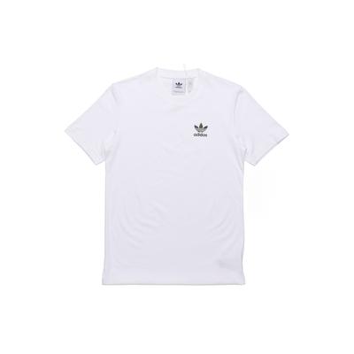 Originals Trefoil Solid Logo Short Sleeve T-Shirt Men Tops White FM3355