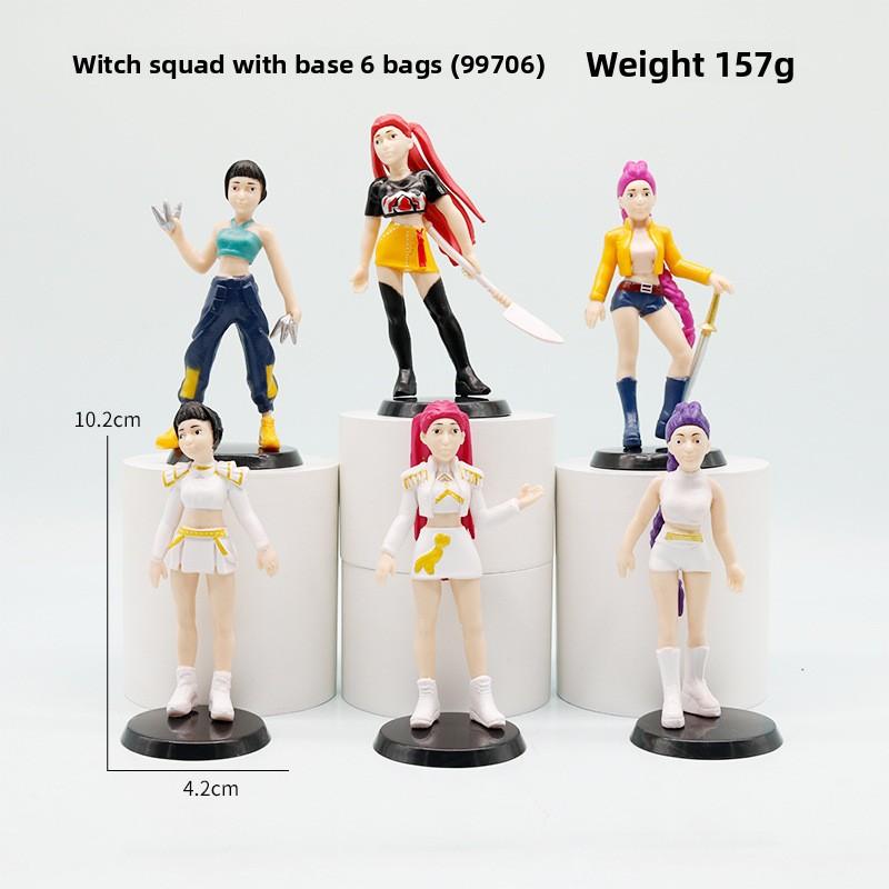Vânătorii de Vrăjitoare K-Pop Cap Mare Ediția Q Model Figurină Rumimi Cutie Oarbă Păpușă de Jucărie de Maree Ornament