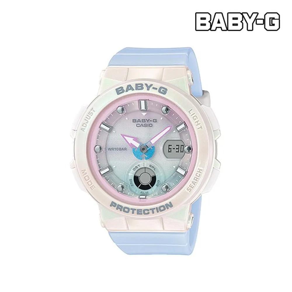Standard BGA-250 Series White Blue BGA-250-7A3DR G-SHOCK Women s Watch BGA-250-7A3DR