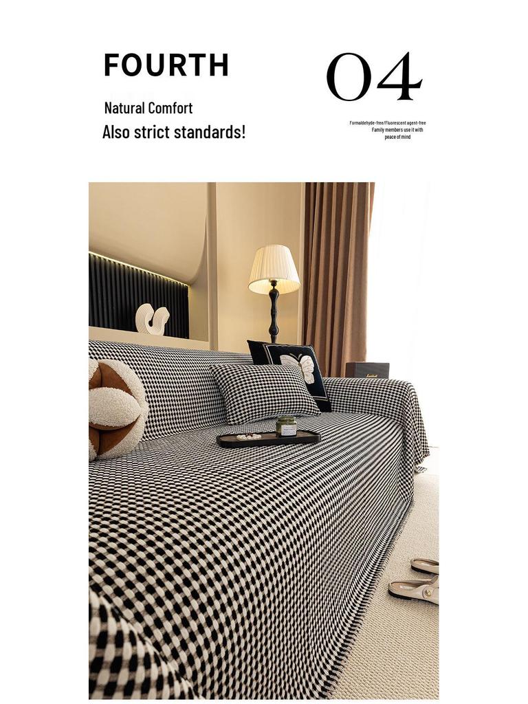 High-End Solid Color All-Season Non-Slip Anti-Scratch Sofa Cover