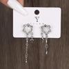 Y2K Irregular Heart Tassel Star Earrings Women Design Senior Sense of Fashion Personality Earring Trendy Party Jewelry Gift