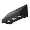 Solar Courtyard Lighting Fence Light, Outdoor Wall Washer Waterproof Large Capacity Battery Lights Lamp, Garden Street Balcony Yard Stairs Decor
