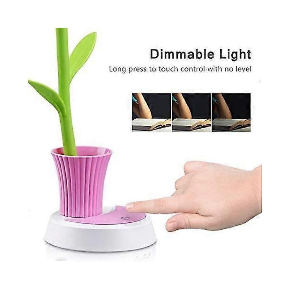 Kids lamp,Kids LED Desk Lamp Table Light USB Rechargeable Dimmable Children's Lamp Touch-Sensitive Switch Decor Lamp  (with Pen Container)