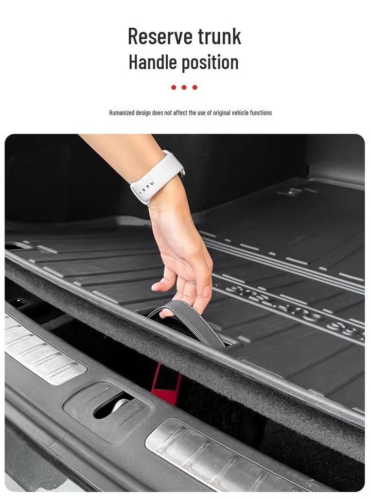 Hongjie S9T TPE Waterproof Trunk Mat - Car Interior Protection Accessory