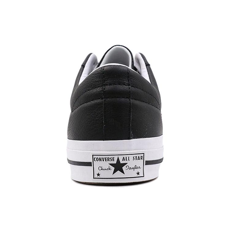Converse One Star Low Leather Black White 158465C