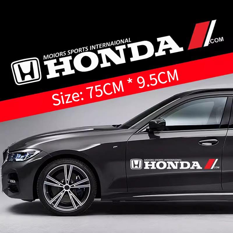 

Car Door Side Sticker Cool Decal Styling Decoration For Honda Civic Accord CRV Fit Jazz nc750x cb500x Odyssey Insight Vezel City