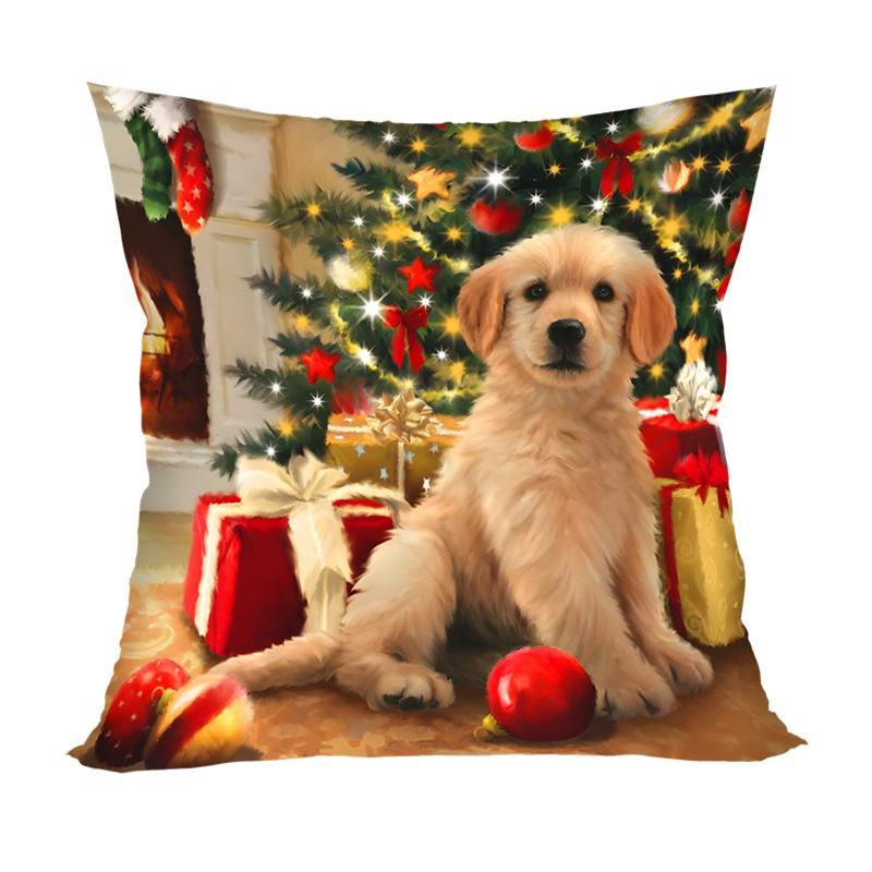 

Merry Christmas Cushion Cover Home Decorations 2026 Christmas Ornament Pillow Case Xmas Navidad Gifts New Year 2026 45x45cm