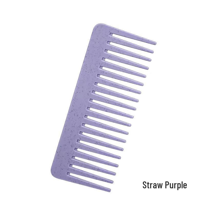 Weizenstroh Glattes Haar Massage Anti-Verhedderung Flach & Breit gezahnter Glättkamm