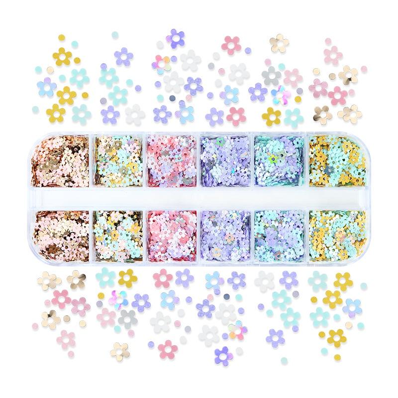 

12 сеток, 3D акриловые цветы, детали для ногтей, украшения, смешанные стальные бусины, драгоценные камни, подвески, каваи, принадлежности для ногтей, профессиональные аксессуары B