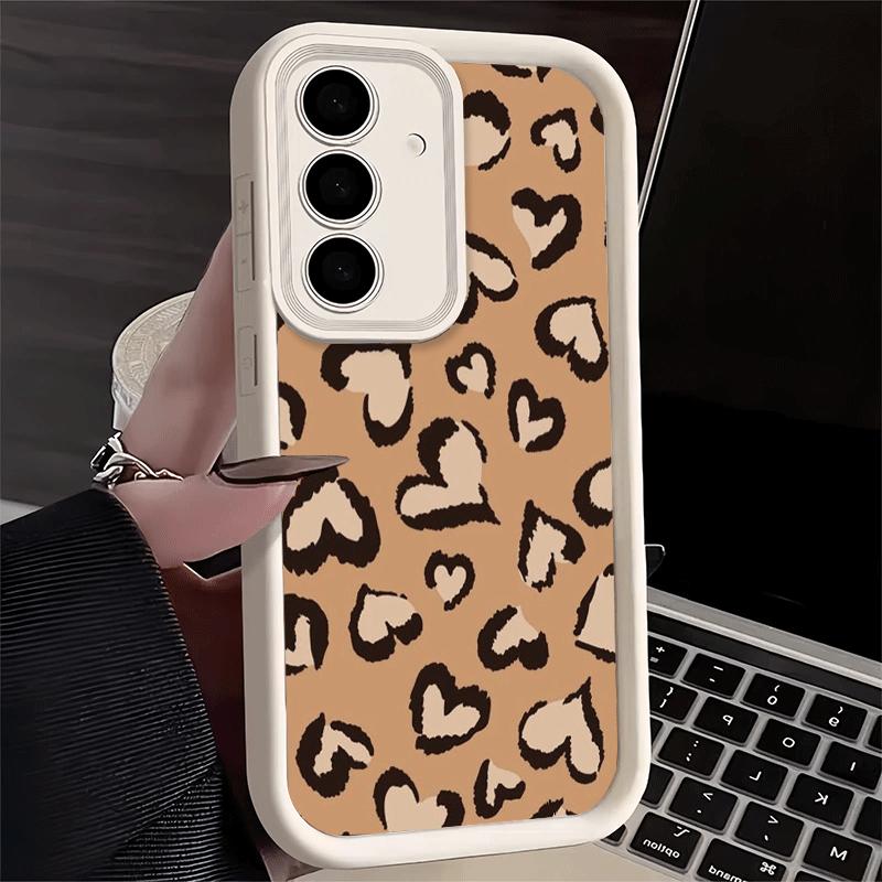 Phone Case for Samsung Galaxy A17 A16 A15 A14 A13 Leopard Print Trend Desgin A56 A36 A26 A55 A35 A25 A54 A34 A24 A53 A33 A23 A07