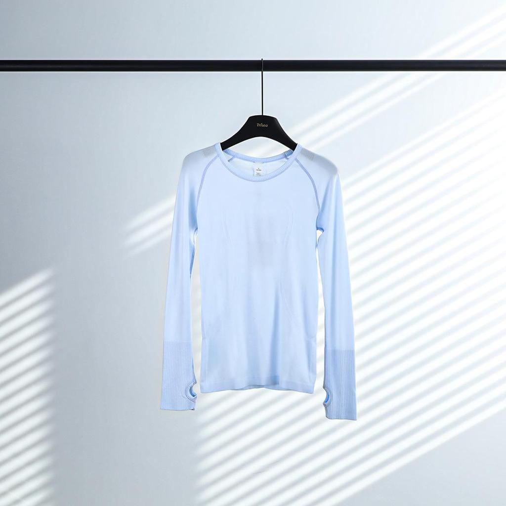 LU Damen Quick-Drying Rundhals Sport Yoga T-Shirt - Enganliegend & Atmungsaktiv