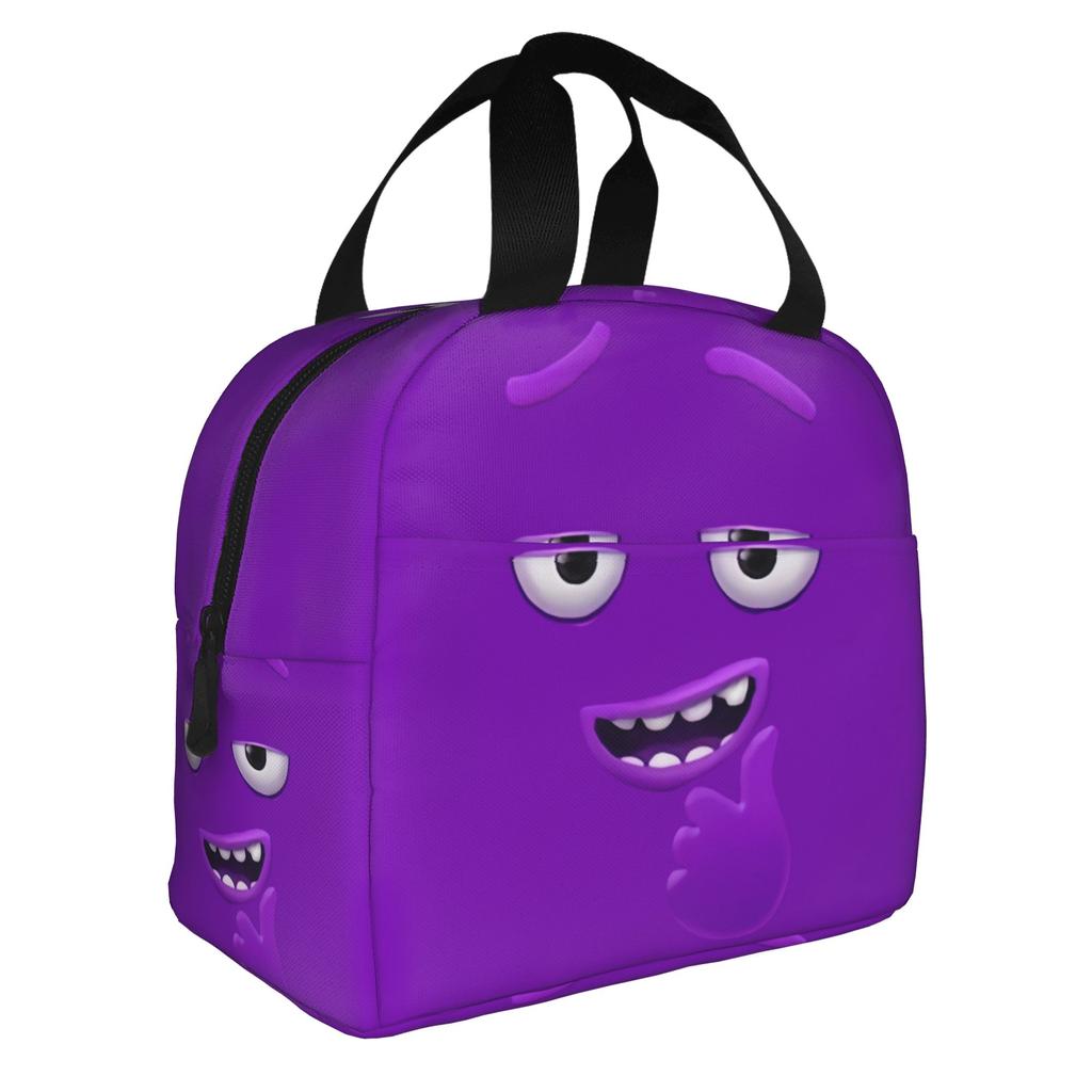 Funny Expression  Portable Lunch Box for Women Waterproof  Thermal Cooler Food Insulated Lunch Bag School