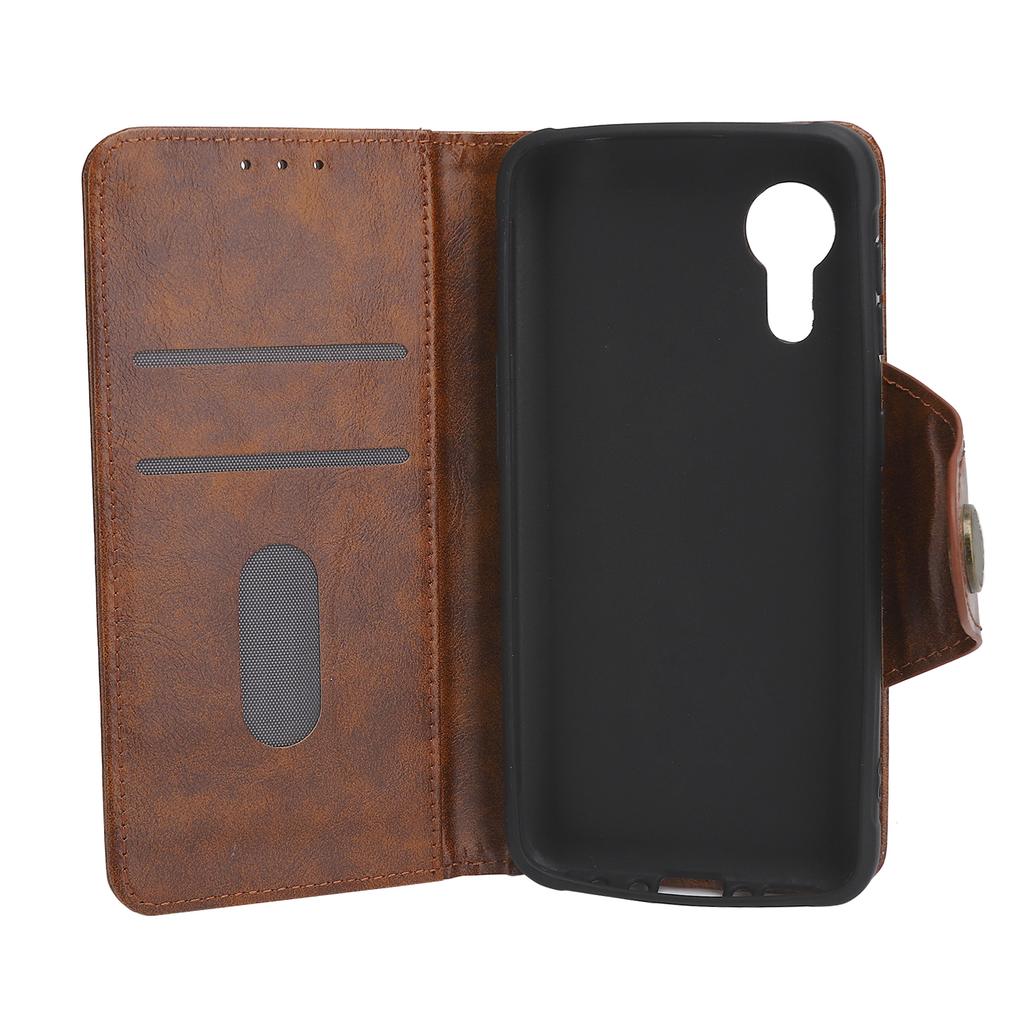 Shockproof Phone Covers Full Body Leather Case for Samsung Galaxy X Cover 5 with Card Slot