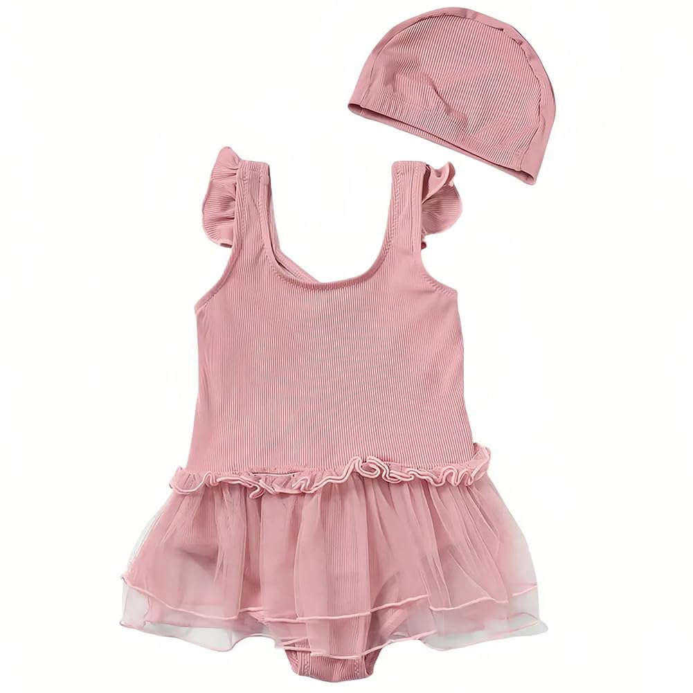 

Купальник для купальника с милым детским купальником для плавания в начальной школе Плавательный костюм для малышей в начальной школе УФ для детского сада [Limspace] розовый