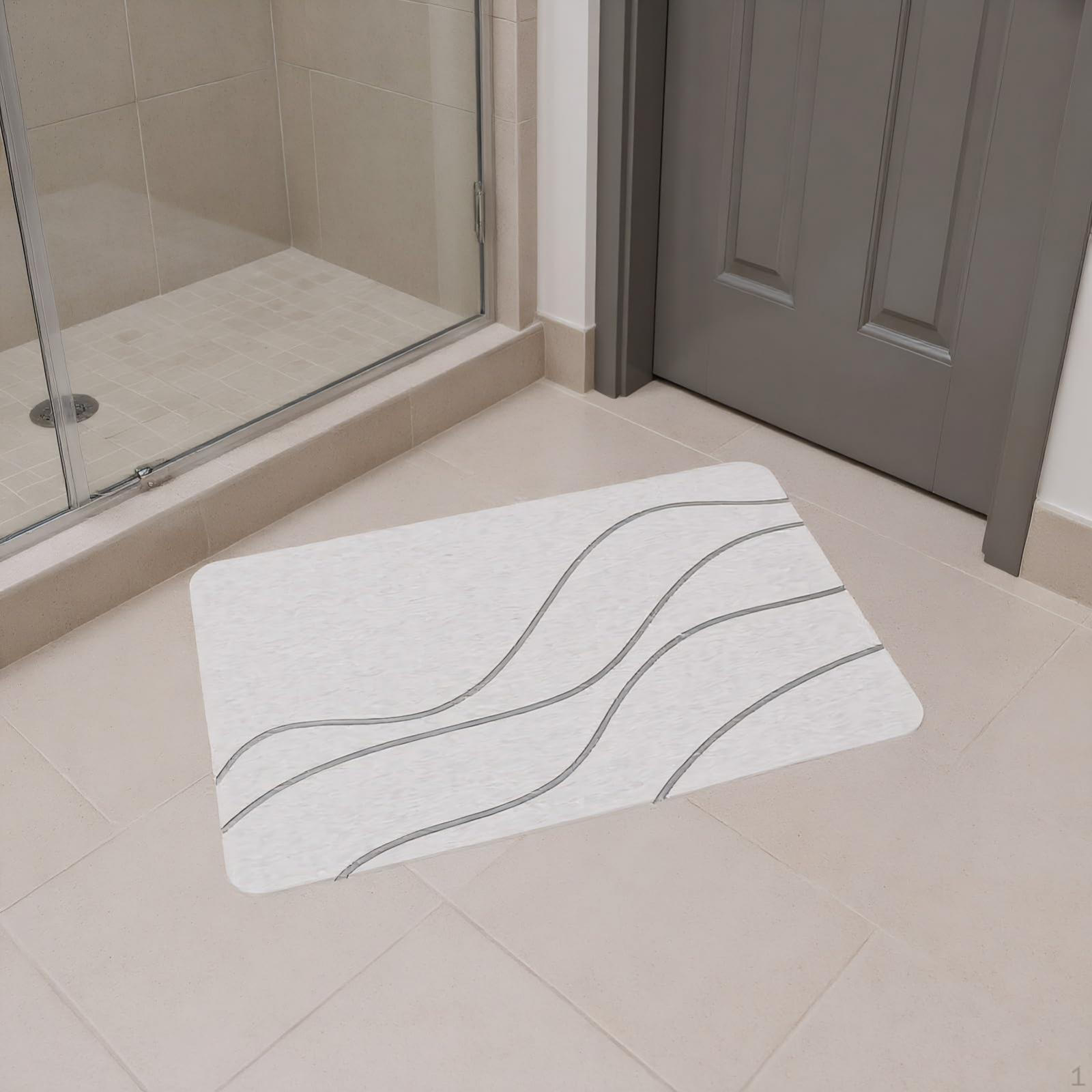 

Bath Mat Bathroom Floor Pad Non Slip Absorbent Versatile Home Decor Indoor Door Doormat for