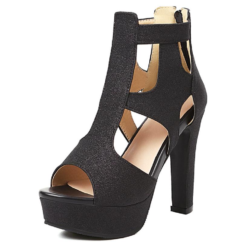 

Модная летняя обувь для женщин, босоножки на высоком каблуке, гладиаторские ботильоны на платформе, роскошные золотые серебряные туфли для вечеринок, женские, большого размера 46