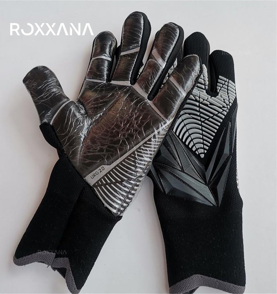 ROXXANA Professional Soccer Goalkeeper Gloves Durable Breathable Latex Palm Anti-Slip Grip Training Match Adult Youth Size 6-10