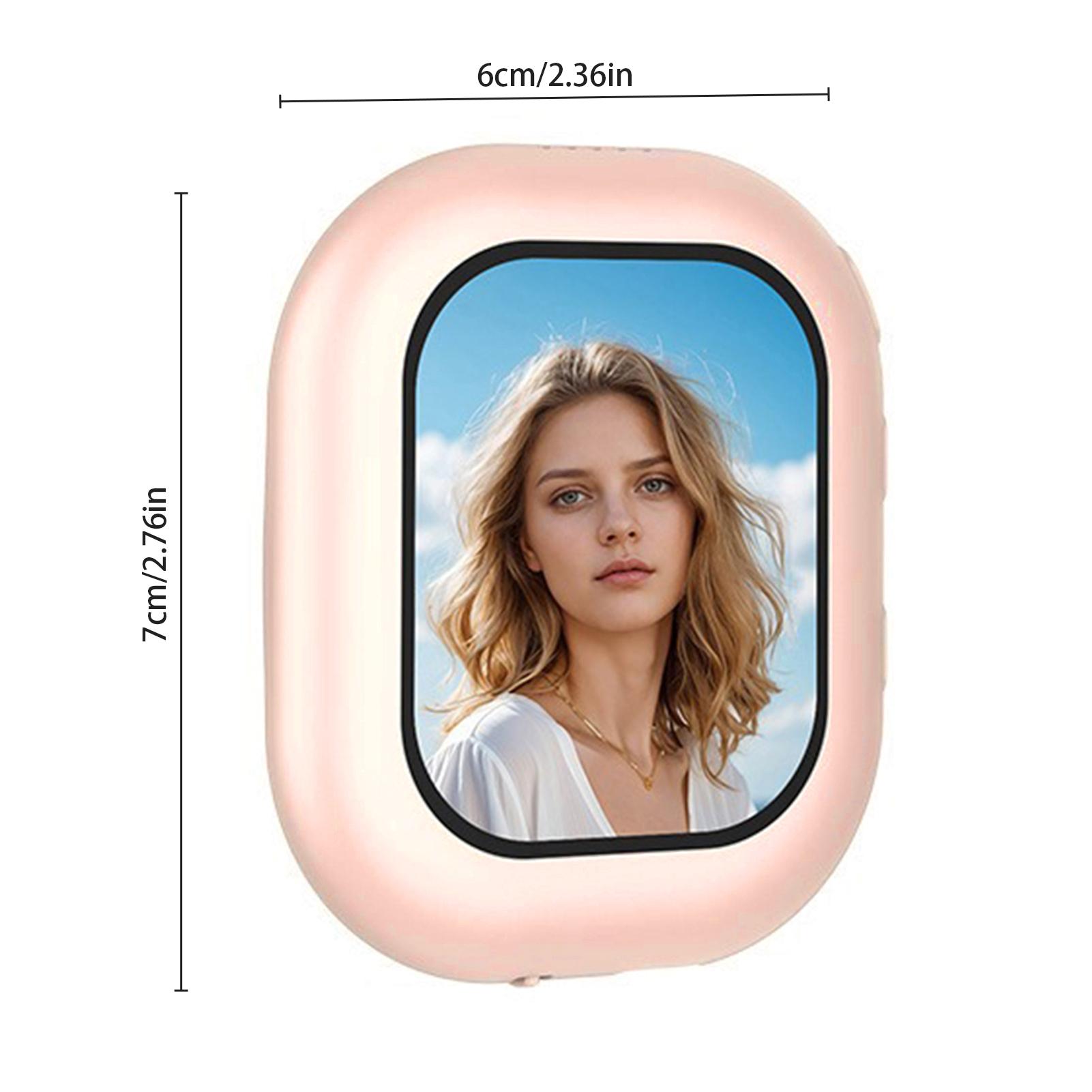 

2.01 Inch Vlog Selfie Monitor Screen Magnetic Phone Back Camera Selfie Monitor for Live Streaming White рожевий