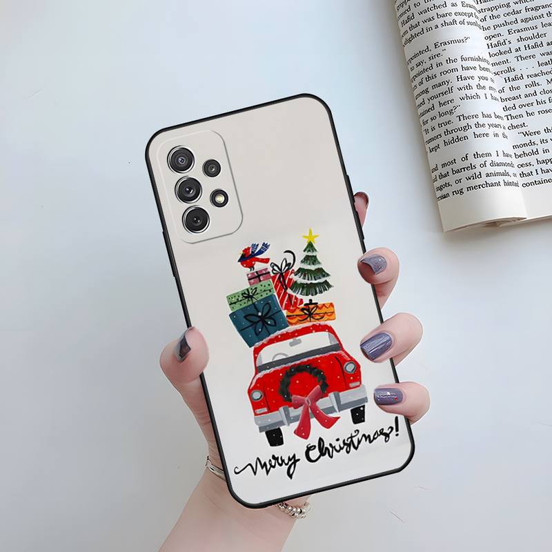 Christmas Gift Santa Claus Phone Case Funda For Samsung S20 Lite S22 S30 Ultra S21 Fe S9 S10 E Plus Shockproof Back Cover