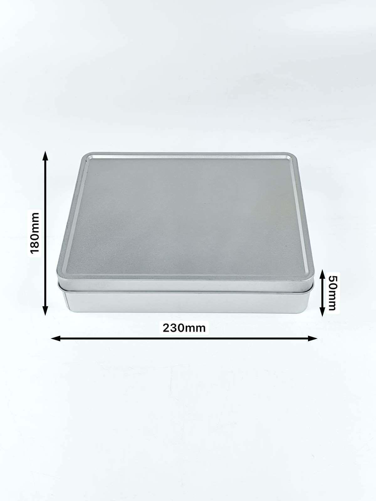 Frosted Large Rectangular Tinplate Storage Box