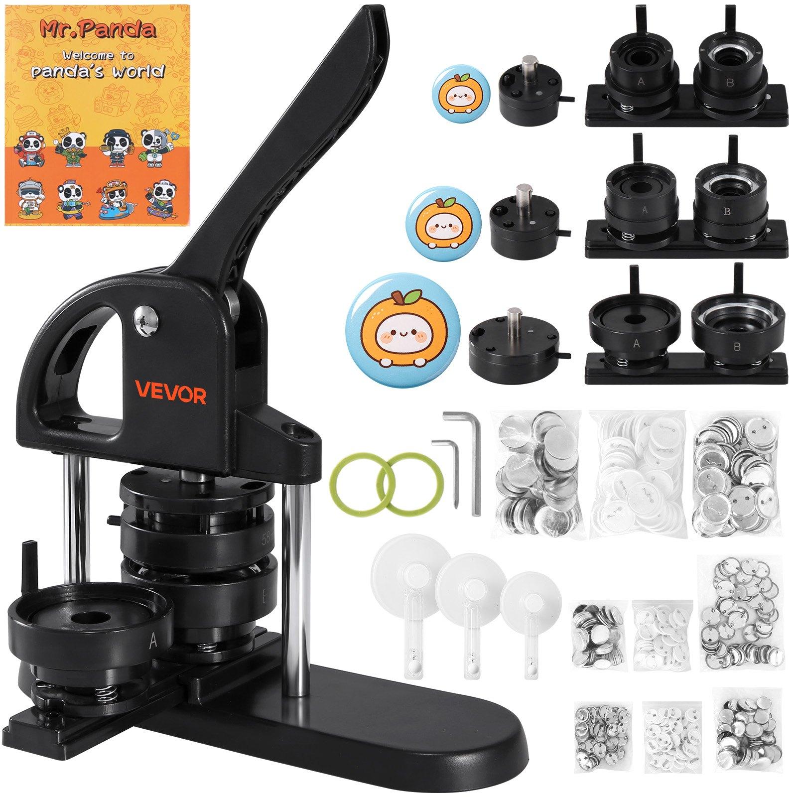 VEVOR Button Maker Machine, 1/1.25/2