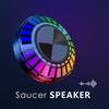 duraMOBI Colorful Rhythm Bone-conduction Speaker Rechargeable Portable Speaker with 72 Colors Breathing Dynamic Disc Speaker Colorful and Rhyt