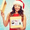300 Aufkleber Rollenpackung Weihnachtsfeiertagsdekoration Geschenkserie Selbstklebende Aufkleber und Etiketten
