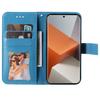 For Xiaomi Redmi Note 13 Pro+ 5G Case Floral Pattern PU Leather Wallet Stand Phone Cover
