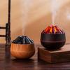 Silent Charcoal Fire Humidifier & Aroma Diffuser with 7-Color Night Light for Living Room & Bedroom