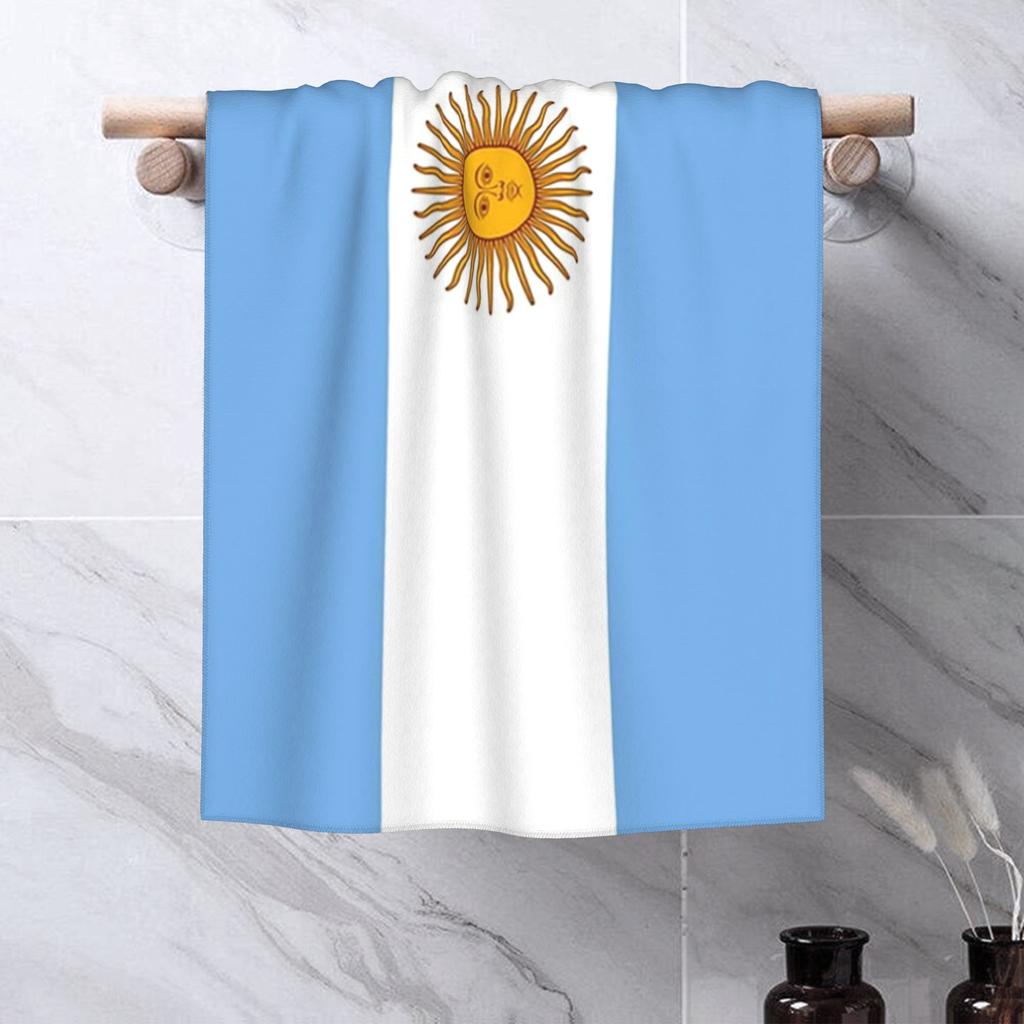 Argentina - Asciugamano Viso Morbido Argentino Asciugatura Rapida Piscina Bagno Asciugamani in Cotone Traspirante