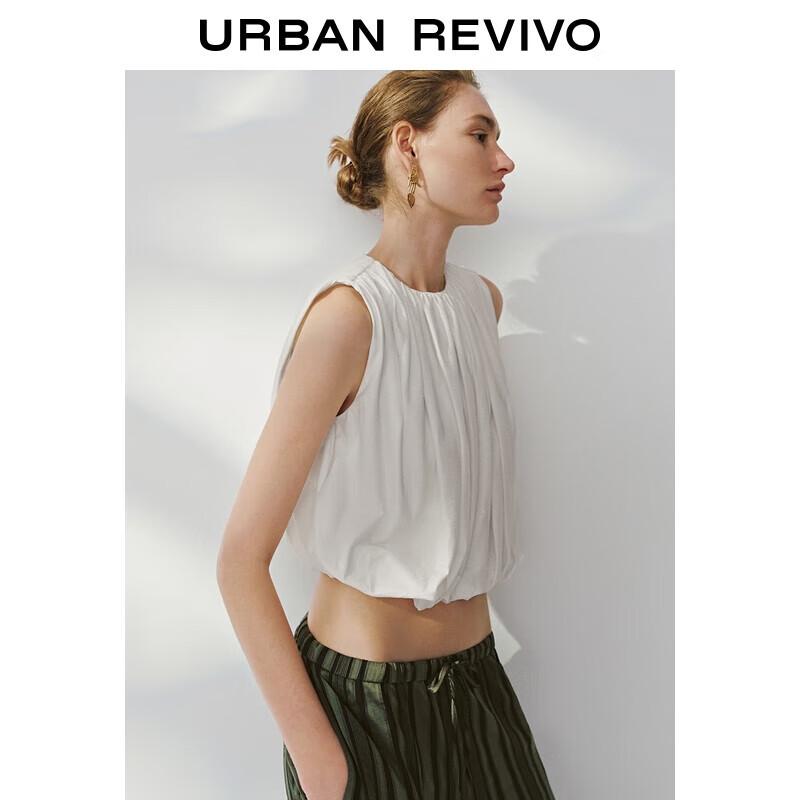 

UR 2025 Women s Pleated Sleeveless T-Shirt M