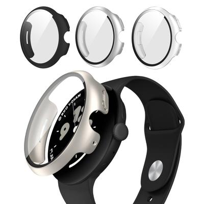 Kratzfeste Abdeckung mit Displayschutzfolie für Pixel Watch 3 41 mm/45 mm, staubdichtes Gehäuse, Smartwatch-Displayschutzfolie