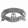 Captain Quarters Sign, Maritime Boat Plaque Sign, Captain Quarter Batch Sign för inredning