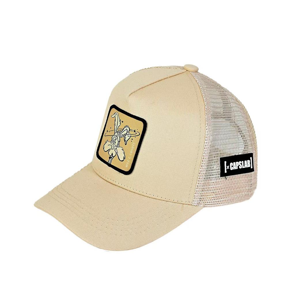 38 Farben INS neue Cartoon-Ente Animation Stickerei Kappe LKW-Fahrerhut Großes Maul Monster Netz Baseballkappe