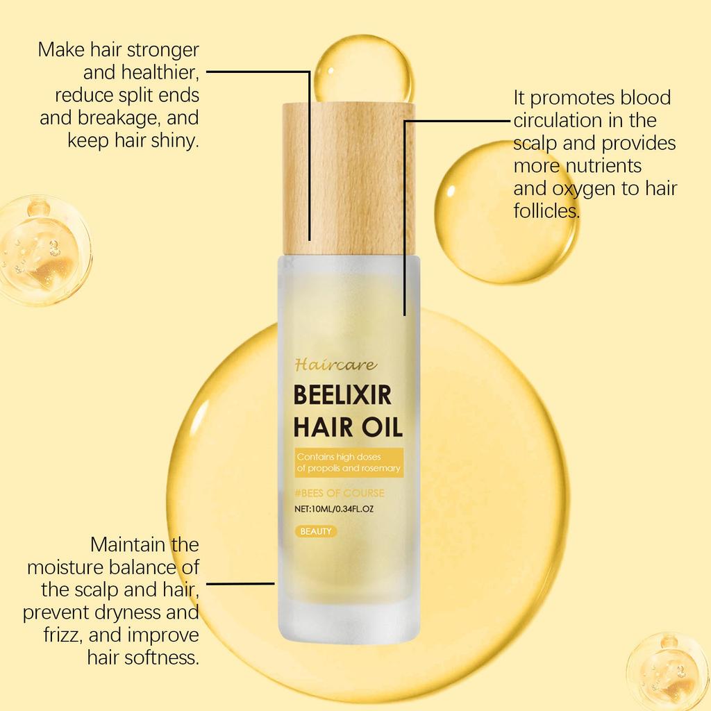 Honey Hair Care Oil Honey Scalp Soft And Moisturizing Hair Care Oil 10ml