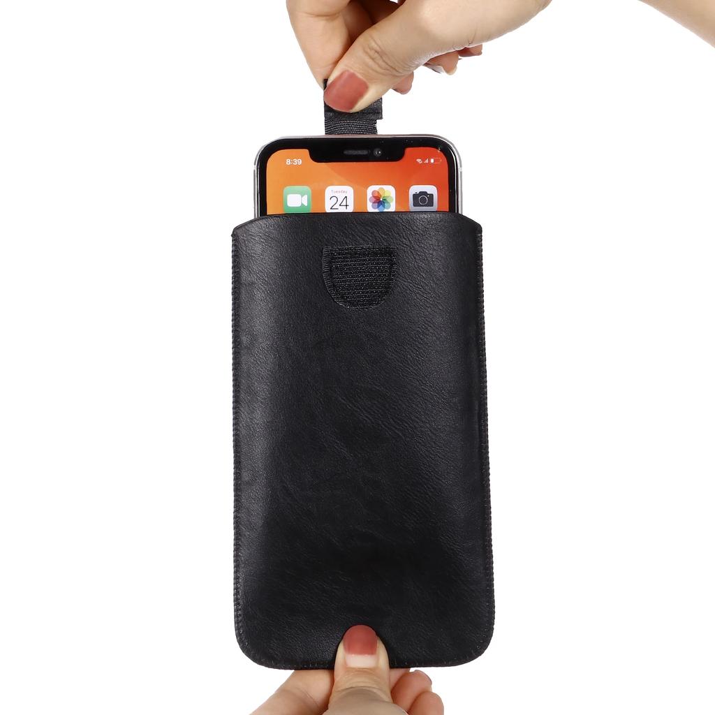 Univerzální kožený pouzdro na opasek s vytahovacím mechanismem Pro iPhone 16 17 15 14 13 12 11 Pro 7 8 Plus XR XS Max Kryt Mobilní telefon Pasová kapsička