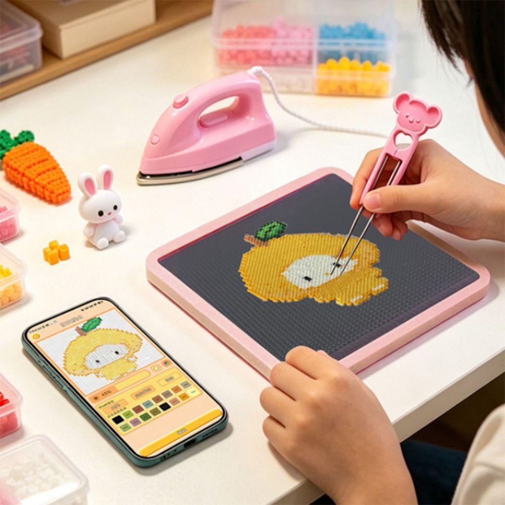 Square Shape Fuse Beads Pegboard App Controlled USB Powered LED Fuse Beads Board Heat Resistant 2.6mm Beads Ironing Beads Board