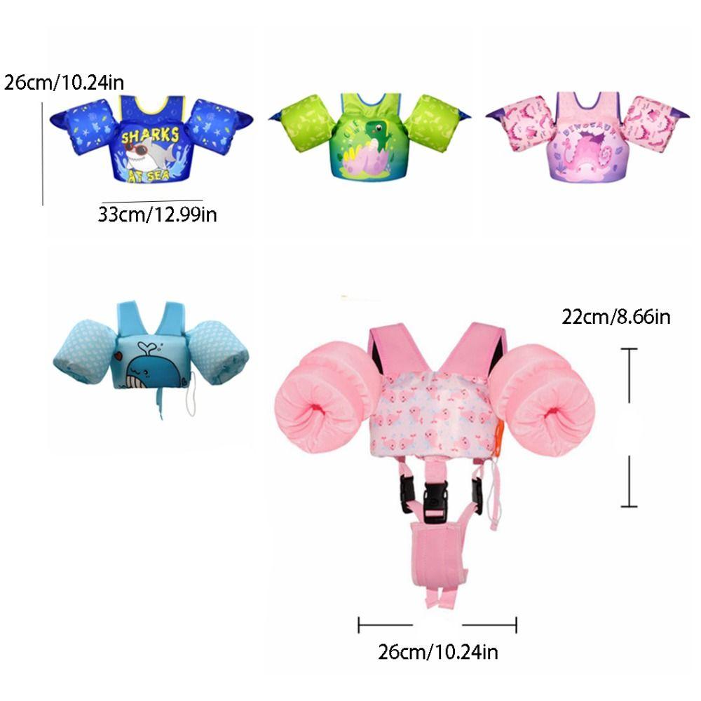 Anti Drowning Children Swimming Arm Rings 1-2/3-7 Year Old Life Jacket Swimming Buoyancy Vest  Pool